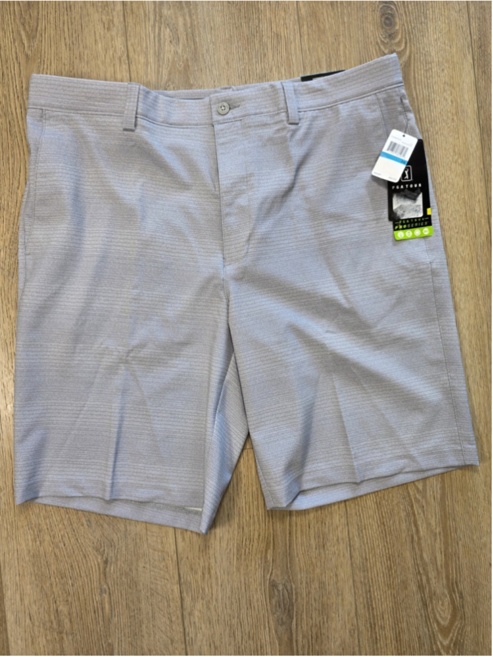 PGA TOUR Pro Series Golf Shorts NWT Mens Sz 36 Gray Stretch Performance 11"